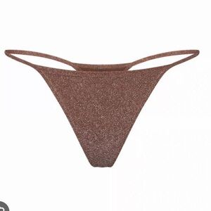 SKIMS swim glitter thong M